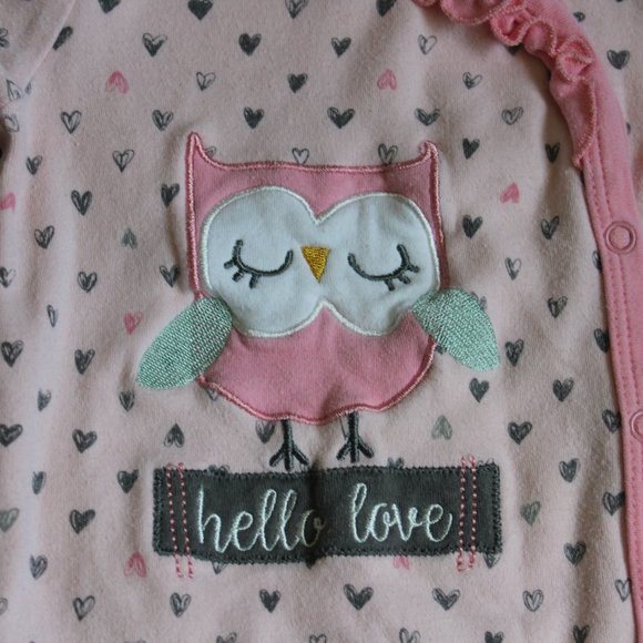 Baby Girl Jammie lot of 2 - Picture 2 of 3